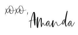 XO Amanda, the Amanda Lauren Collective signature