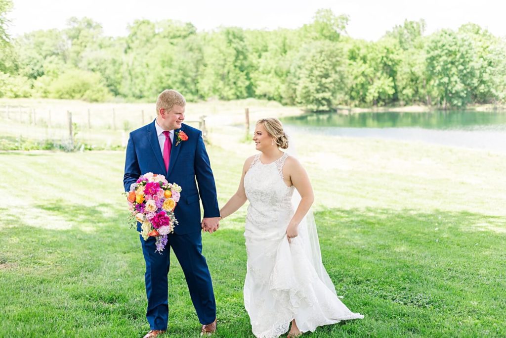 Bride and Groom in Southern Ohio