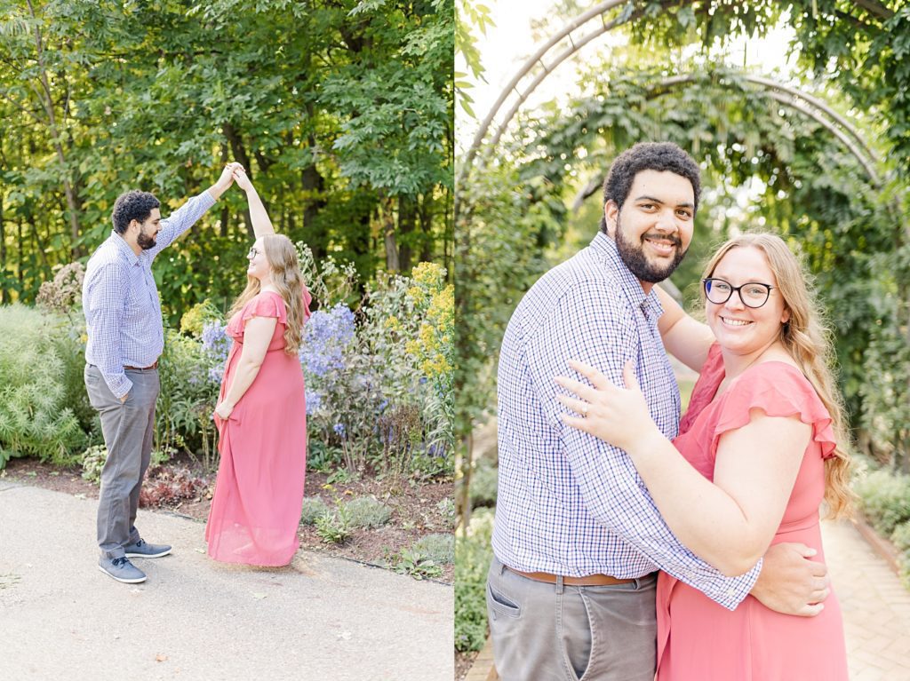 Engagement portraits at Innis Woods