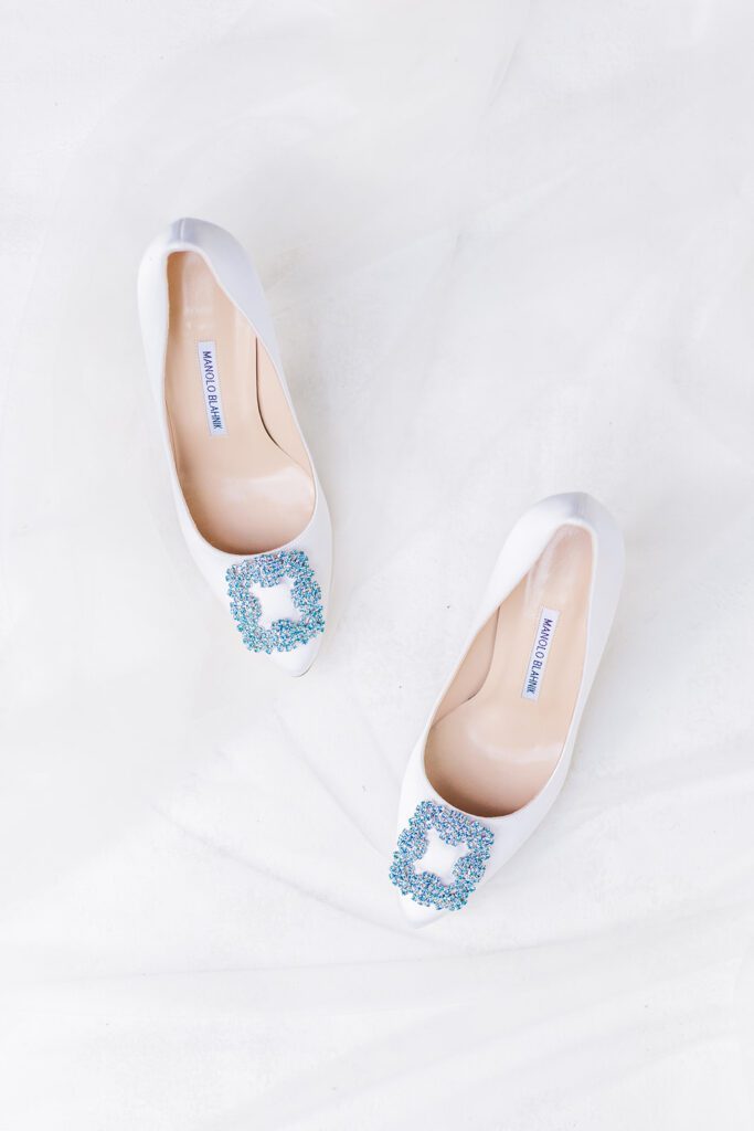 Bridal shoes by Jimmy Choo